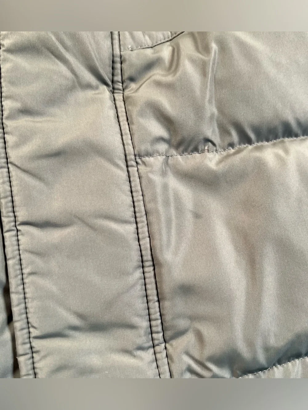 Andrew Marc New York Down Filled Puffer Coat Green Removable Hood Faux Fur XXL